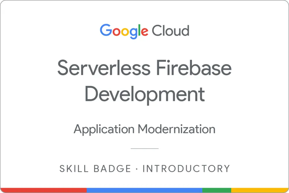 Serverless Firebase Development badge